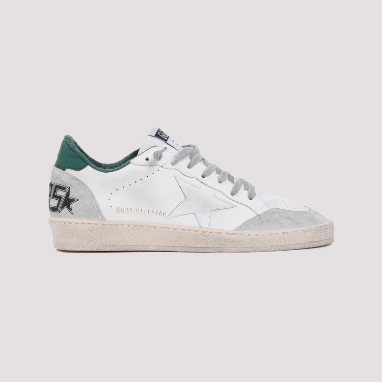 Golden Goose Off-white Calf Leather Sneakers With Signature Star Patch In White