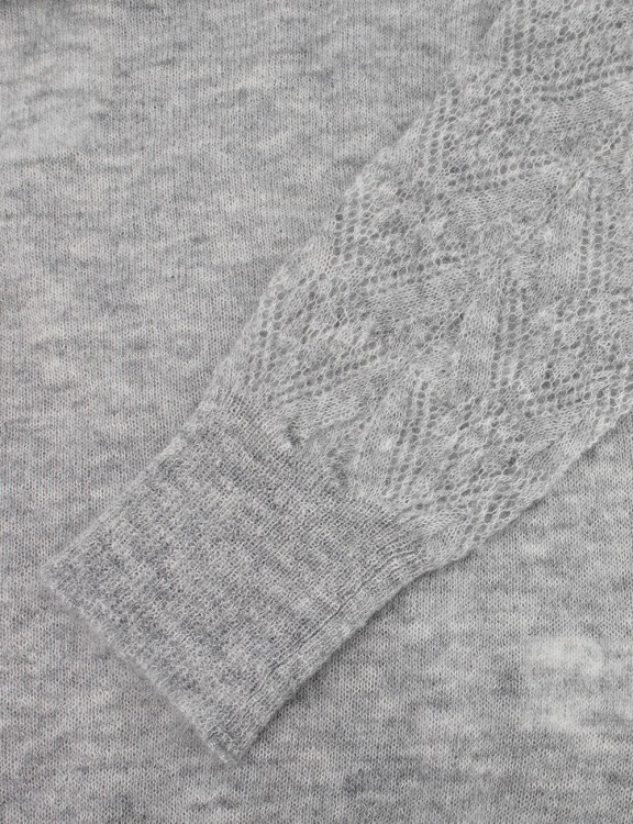 Shop Panicale Grey Soft Turtleneck Sweater