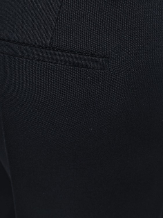 Shop Valentino Virgin Wool Trouser In Black