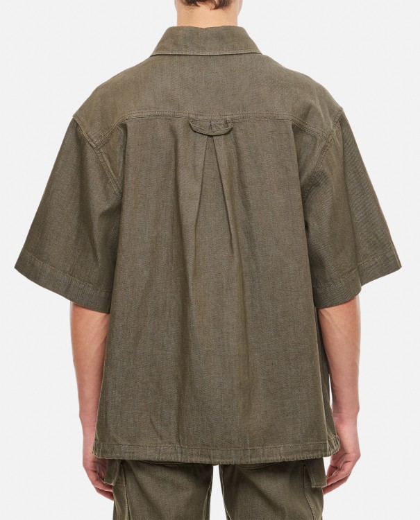 Shop Alexander Mcqueen Denim Cotton Shirt In Grey