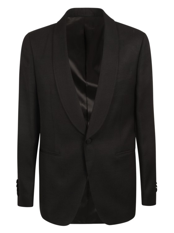 Shop Lardini Single Breasted Blazer In Black