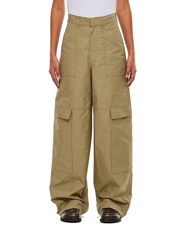 Shop Loewe Cargo Trousers In Gold