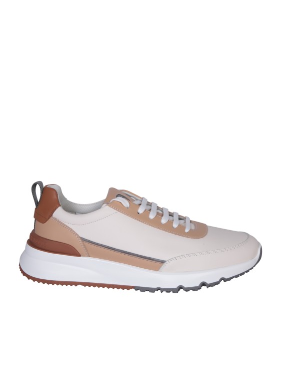 Shop Brunello Cucinelli Leather Sneakers In Pink