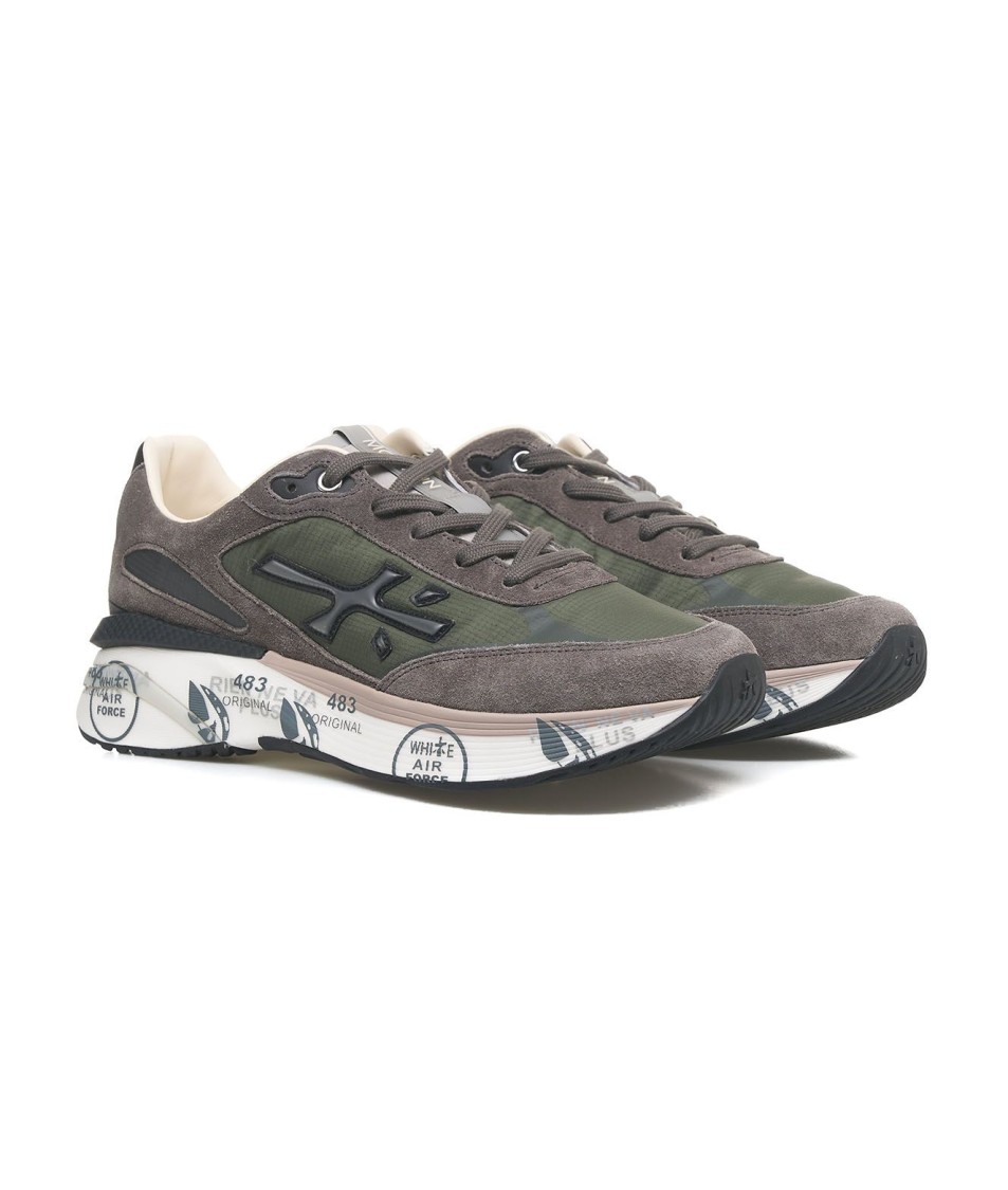 Shop Premiata Moerun Sneakers In Grey