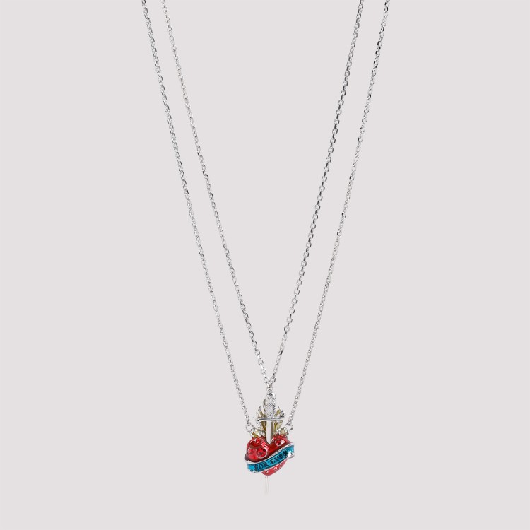 Shop Jean Paul Gaultier Heart And Sword Necklaces In Not Applicable