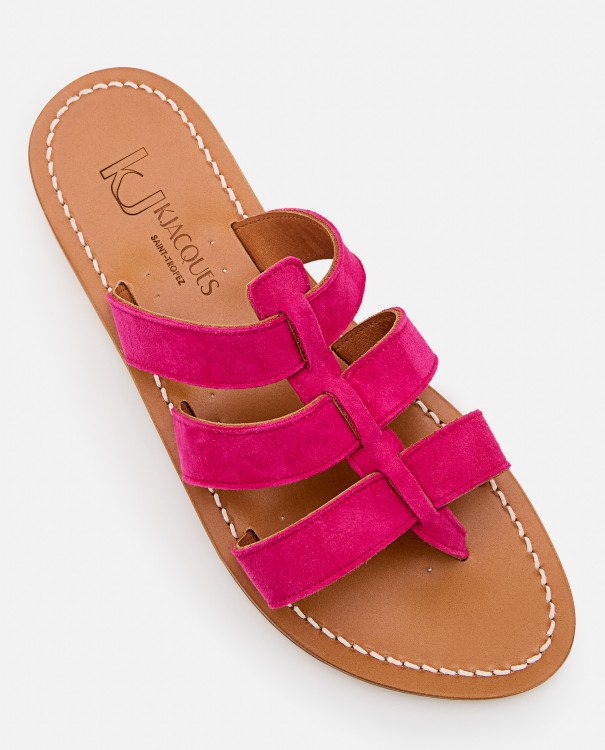 Shop Kjacques Dolon Leather Sandals In Pink