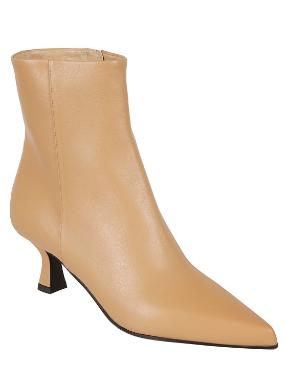 Shop 3juin 65mm Pointed-toe Leather Boots In Brown