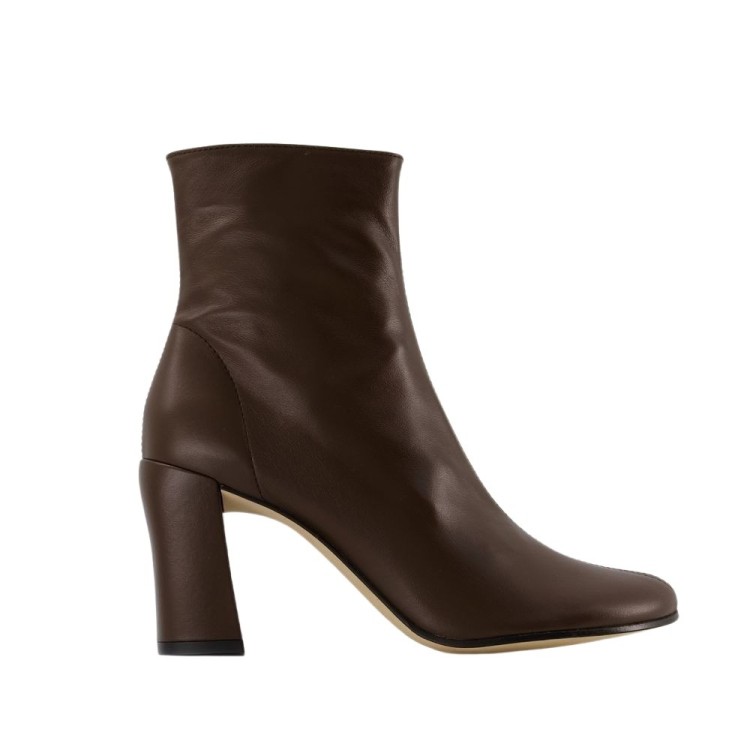 Shop By Far Vlada Ankle Boots - Leather - Bear In Black