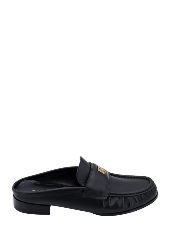 Shop Givenchy Leather Mule In Black