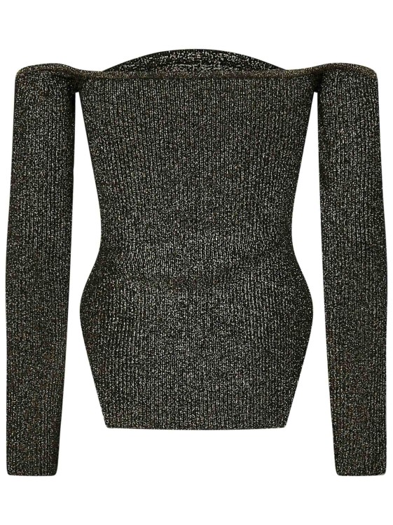 Shop Khaite Ny Off-the-shoulder Long-sleeves Sweater In Black