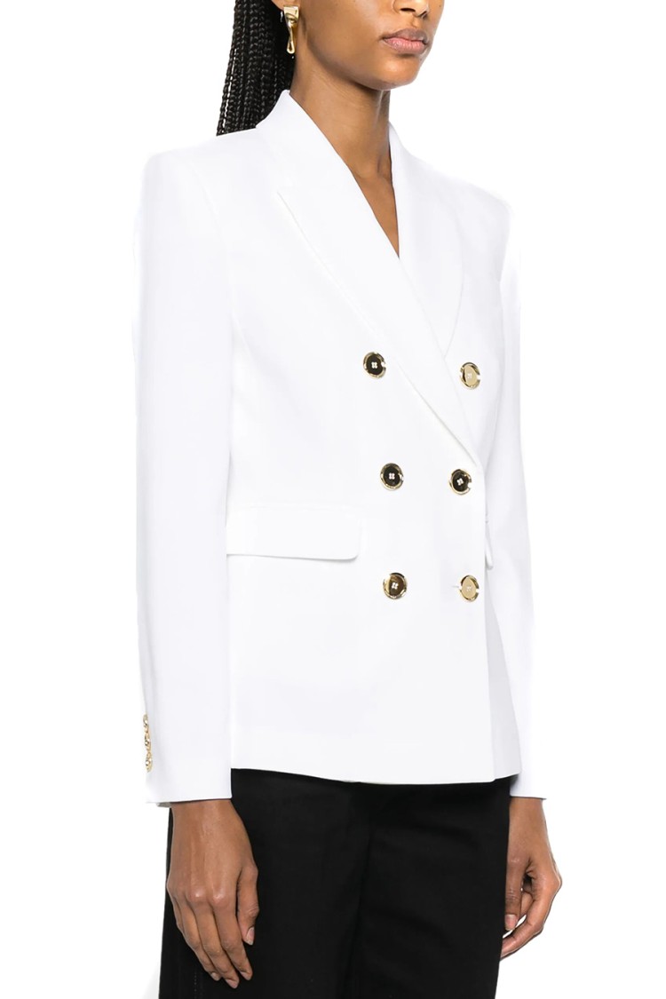 Pinko Tailored Jackets Gold Buttons In White
