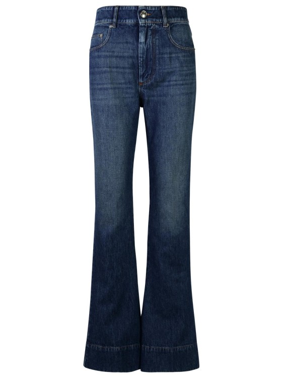 Sportmax Robinia Denim Mid Waist Flared Jeans In Blue
