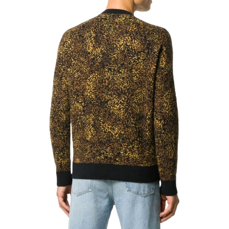 Shop Saint Laurent Arca Wool Sweater In Brown