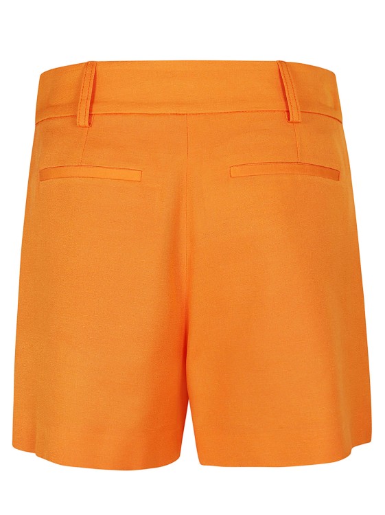 Shop Stella Mccartney Tailored Viscose Shorts In Orange