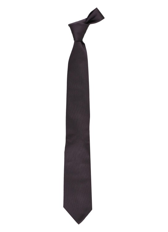 Shop Church's Purple Silk Tie In Black