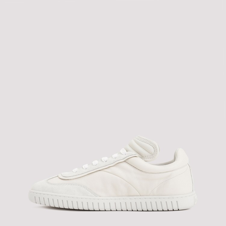 Shop Bally White Leather Sneakers