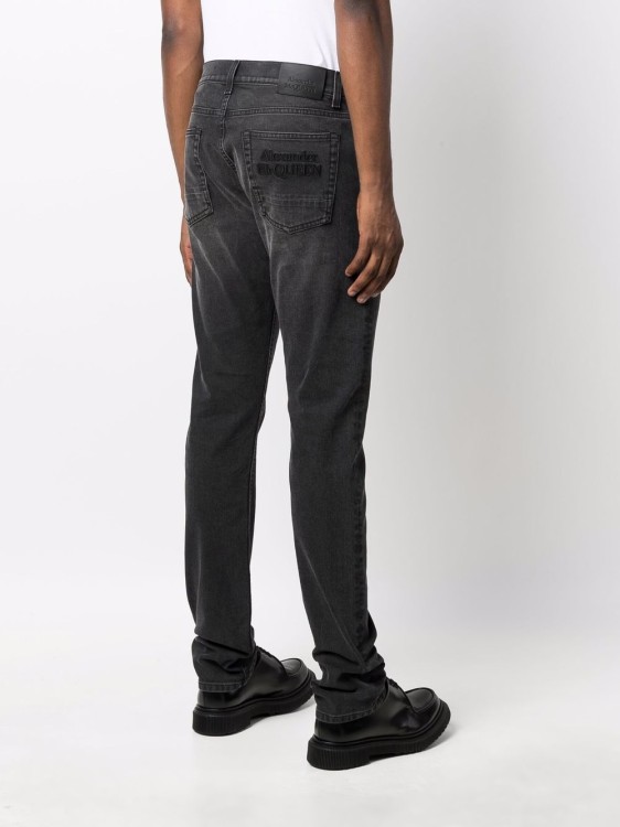 Shop Alexander Mcqueen Black Skinny Denim Jeans