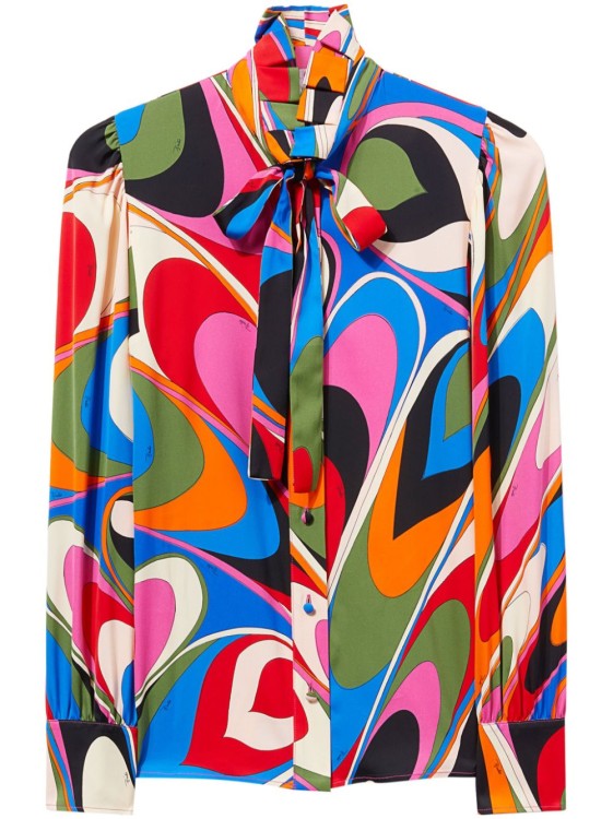 Pucci All-over Graphic Print Shirt In Red
