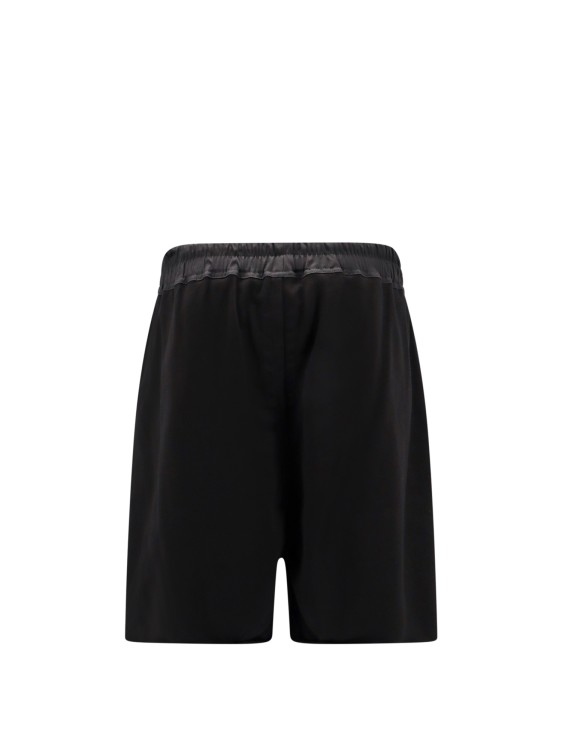 Shop Rick Owens Organic Cotton Bermuda Shorts With Laterali Slits In Black