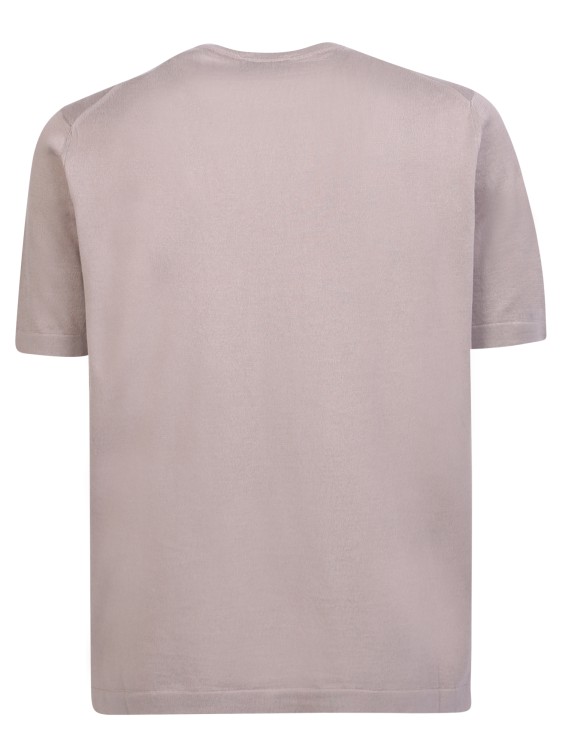 Shop Dell'oglio Mastic Cotton T-shirt In Neutrals