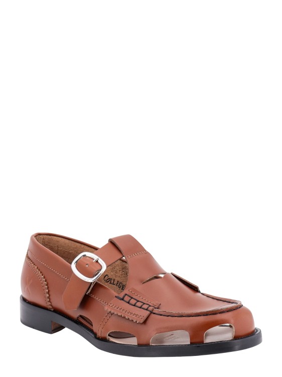 Shop College Leather Loafer In Brown