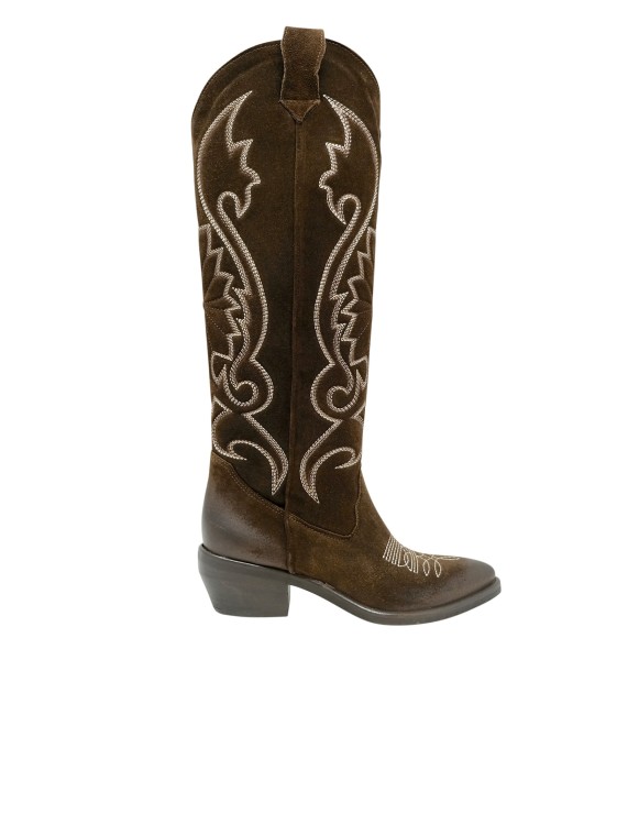P.A.R.O.S.H ROMOSHOE BROWN BOOTS