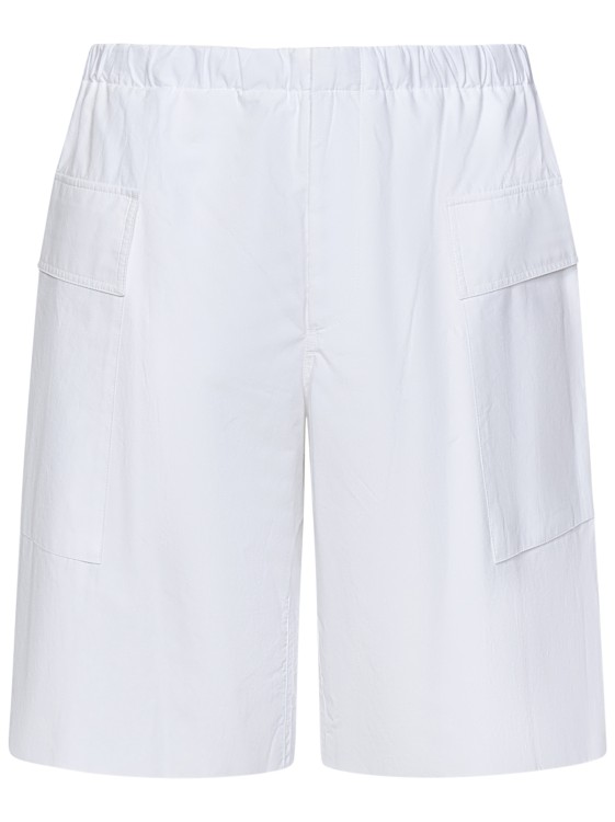 Shop Jil Sander Loose Fit Shorts In White