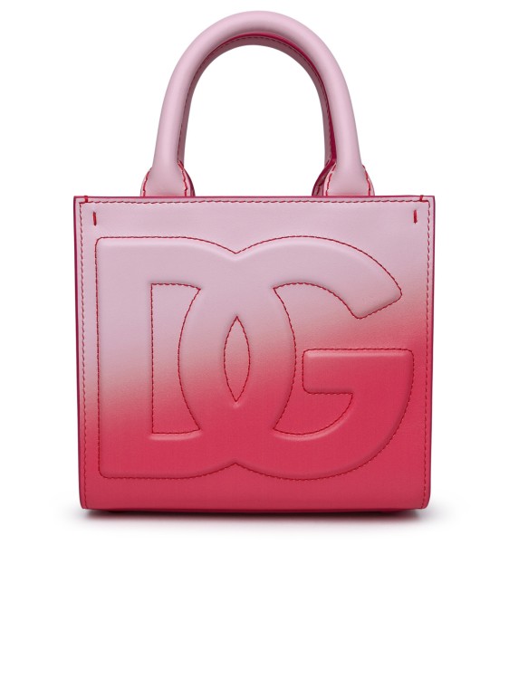 Dolce & Gabbana Pink Leather Bag In Burgundy