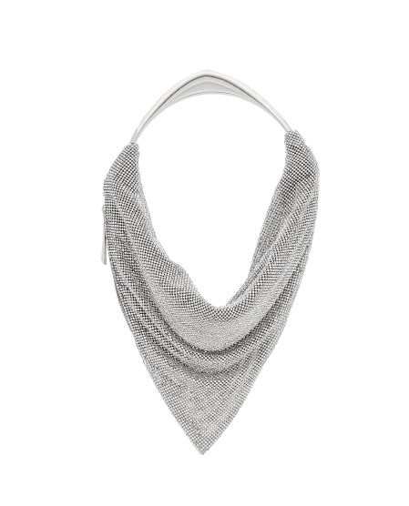 Benedetta Bruzziches Draped Crystal-embellished Tote Bag In Grey