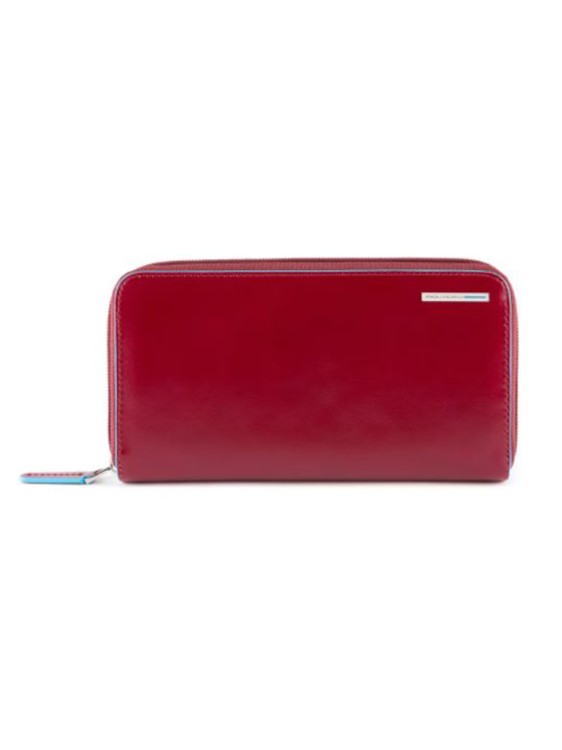 Piquadro Red Leather Wallet