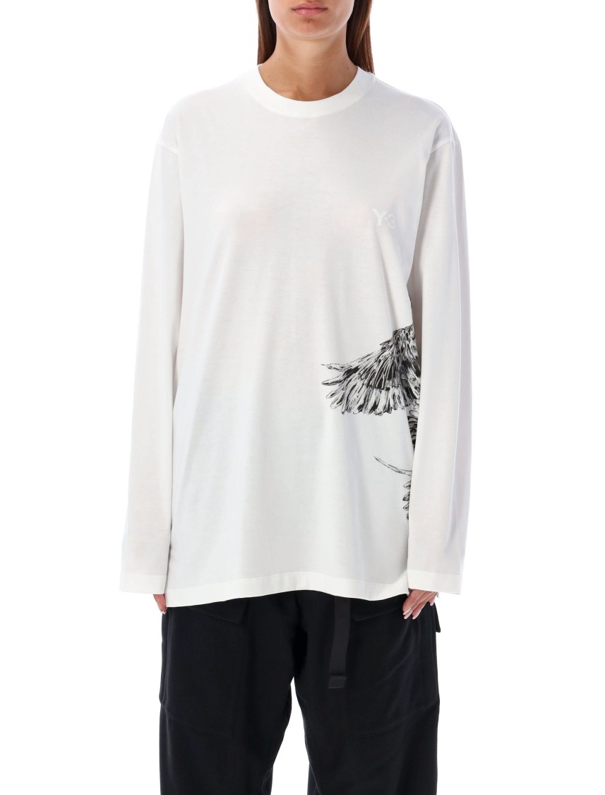 Shop Y-3 Jfx Over T-shirt In White