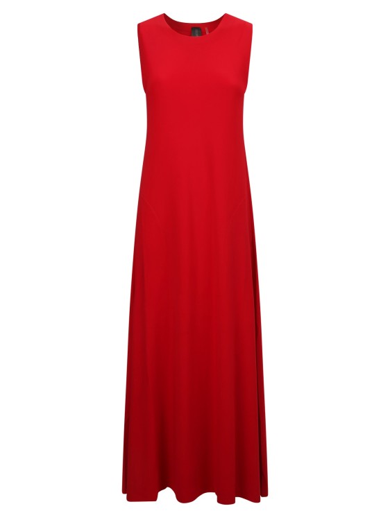 Norma Kamali Swing Long Dress In Red