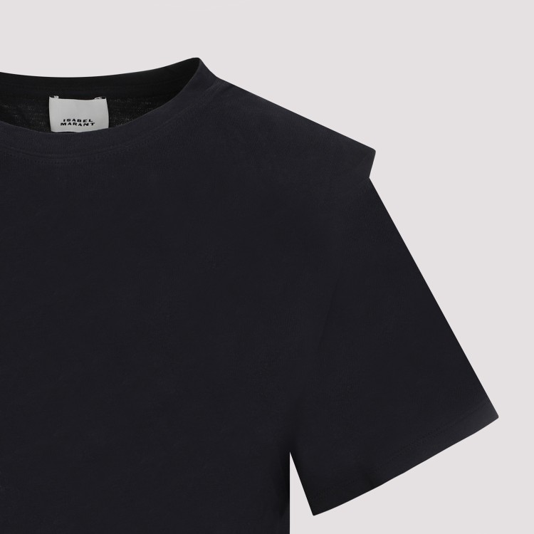Shop Isabel Marant Black Cotton Zelitos T-shirt
