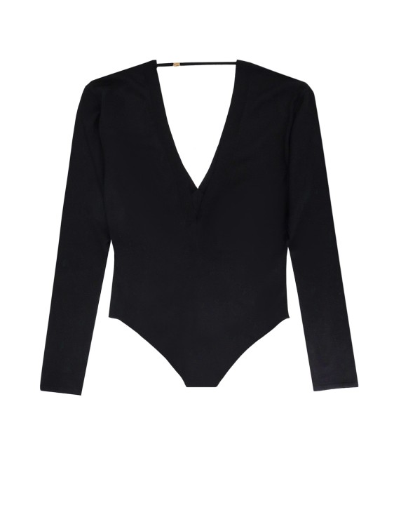 Shop Saint Laurent Wool, Cashmere And Silk Body In Black