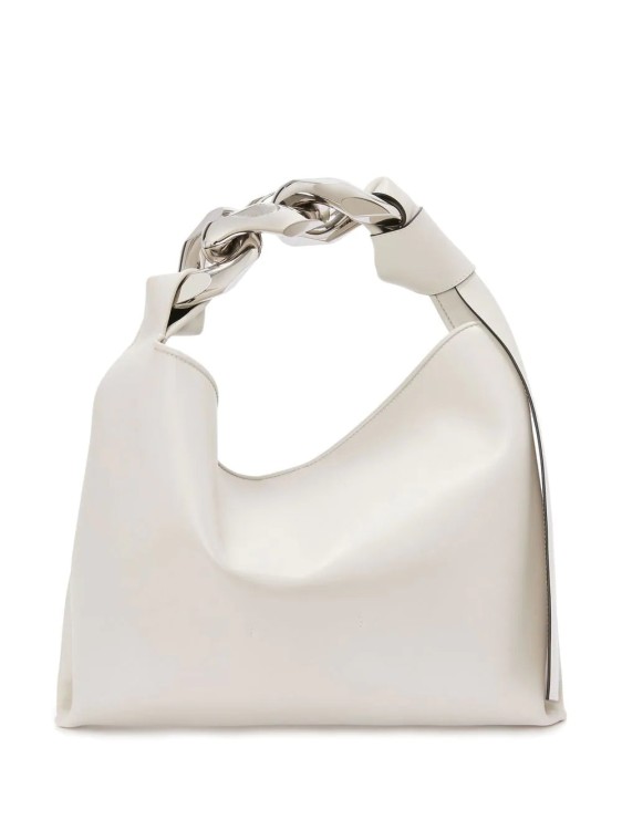 Shop Jw Anderson Small Chain Shoulder Bag In White