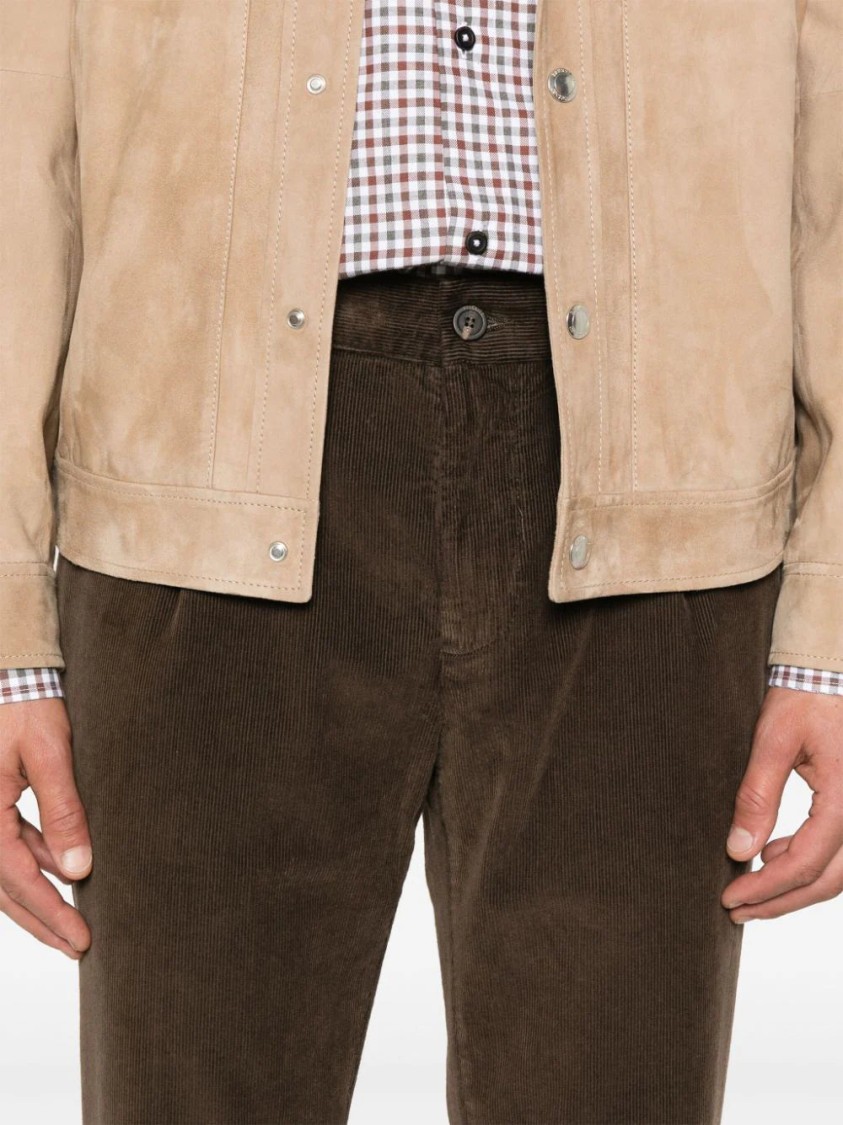 Peserico Corduroy Trousers In Black