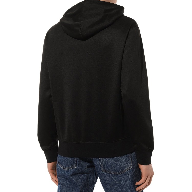 Shop Off-white Hooded Logo Sweatshirt In Black