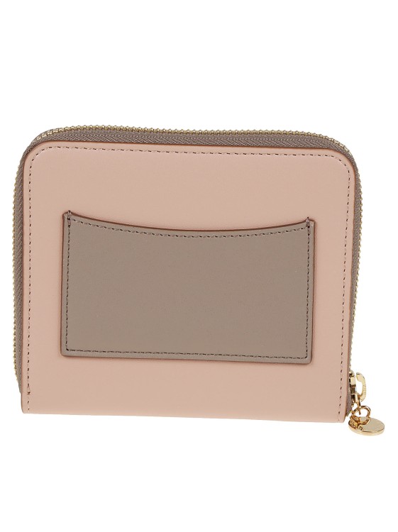 Shop Stella Mccartney Zip Around Mini Wallet In Pink