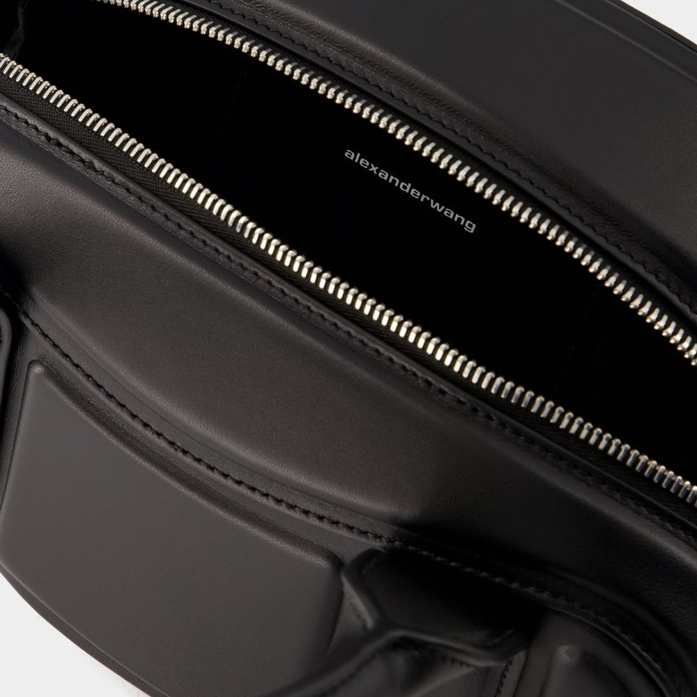 Alexander Wang Women Black Nappa Leather Roc Small Handbag In Black