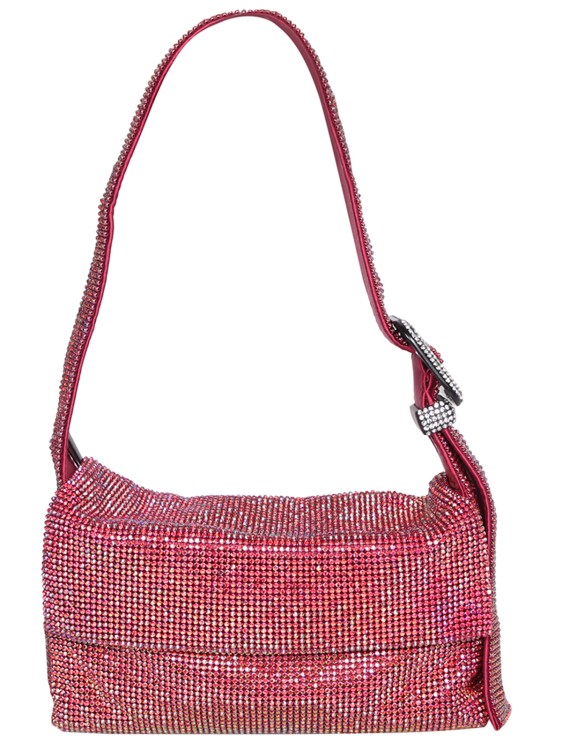 Shop Benedetta Bruzziches Red Crystal Embellishment Bag