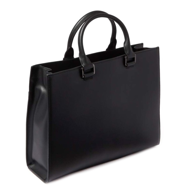 Shop Roderer Award Tote Bag - Italian Leather Black