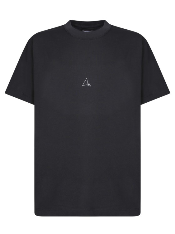 Shop Roa Cotton T-shirt In Black