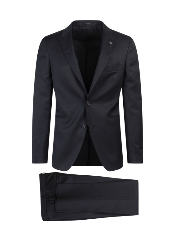 Tagliatore single-breasted slim-cut suit - Blue