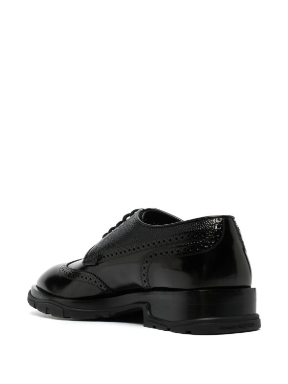Shop Alexander Mcqueen Black Brouges Shoes