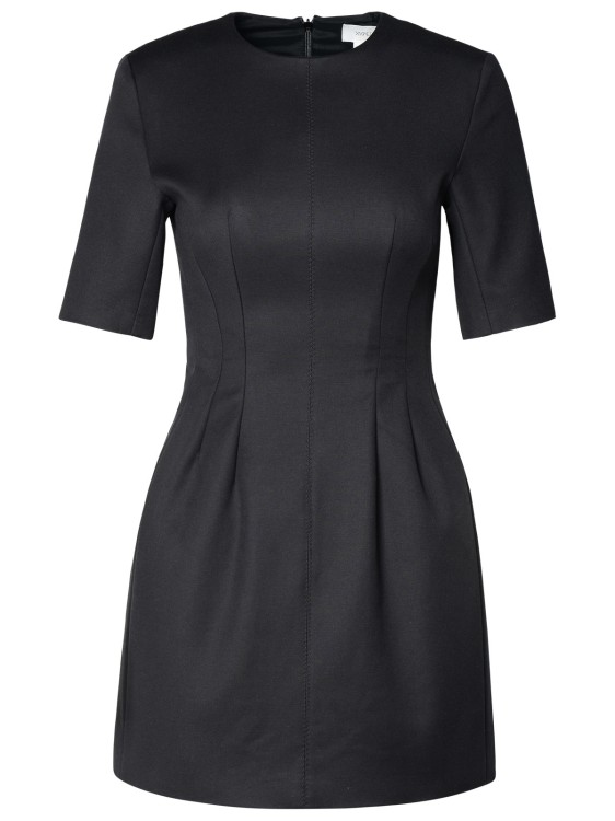 Shop Sportmax Colomba' Black Cotton Blend Dress