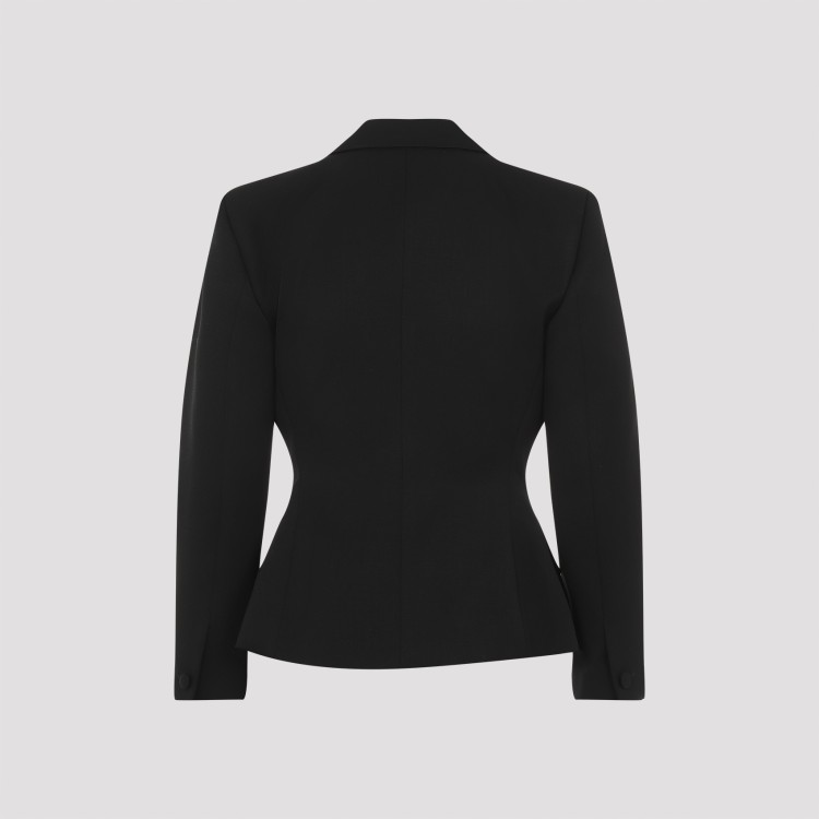 Givenchy Elegant Wool Blazer With Signature 4g Emblem In Black