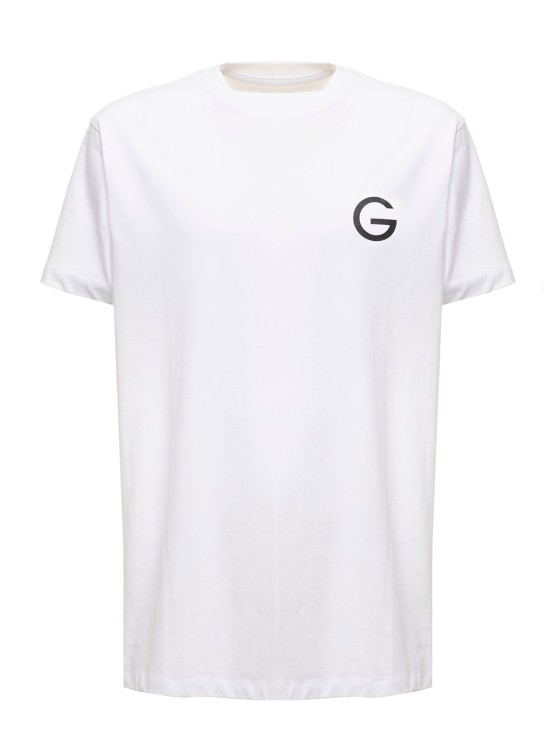 Gaudenzi White Cotton T-shirt With Logo Print