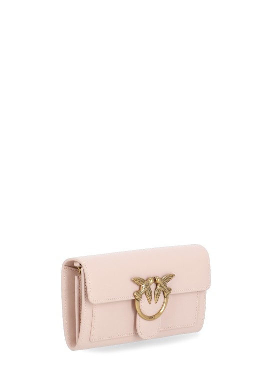 Shop Pinko Love One Simply Wallet In Neutrals
