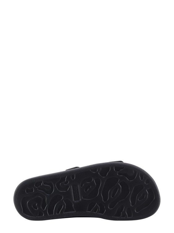 Shop Alexander Mcqueen Hybrid Rubber Sandals In Black