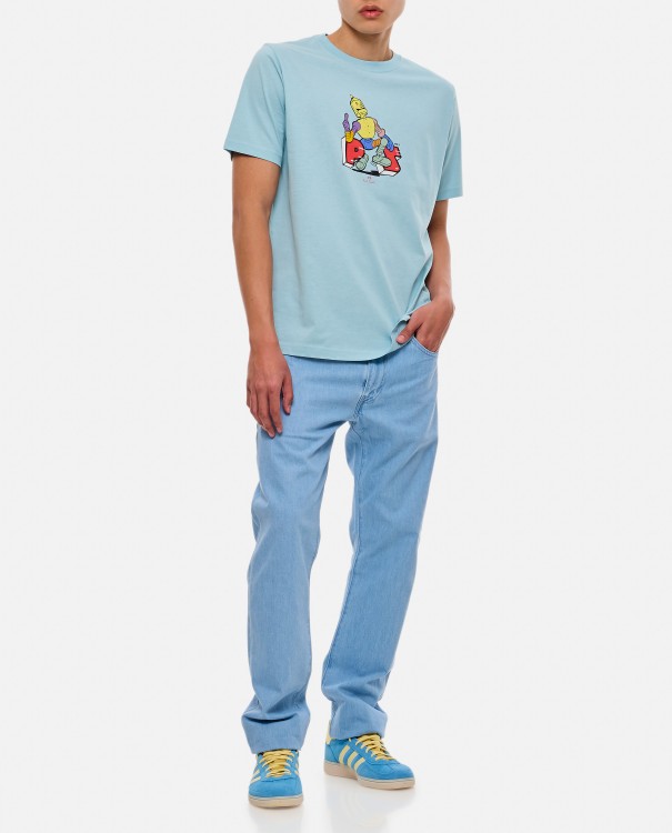 Shop Paul Smith Robot T-shirt In Blue